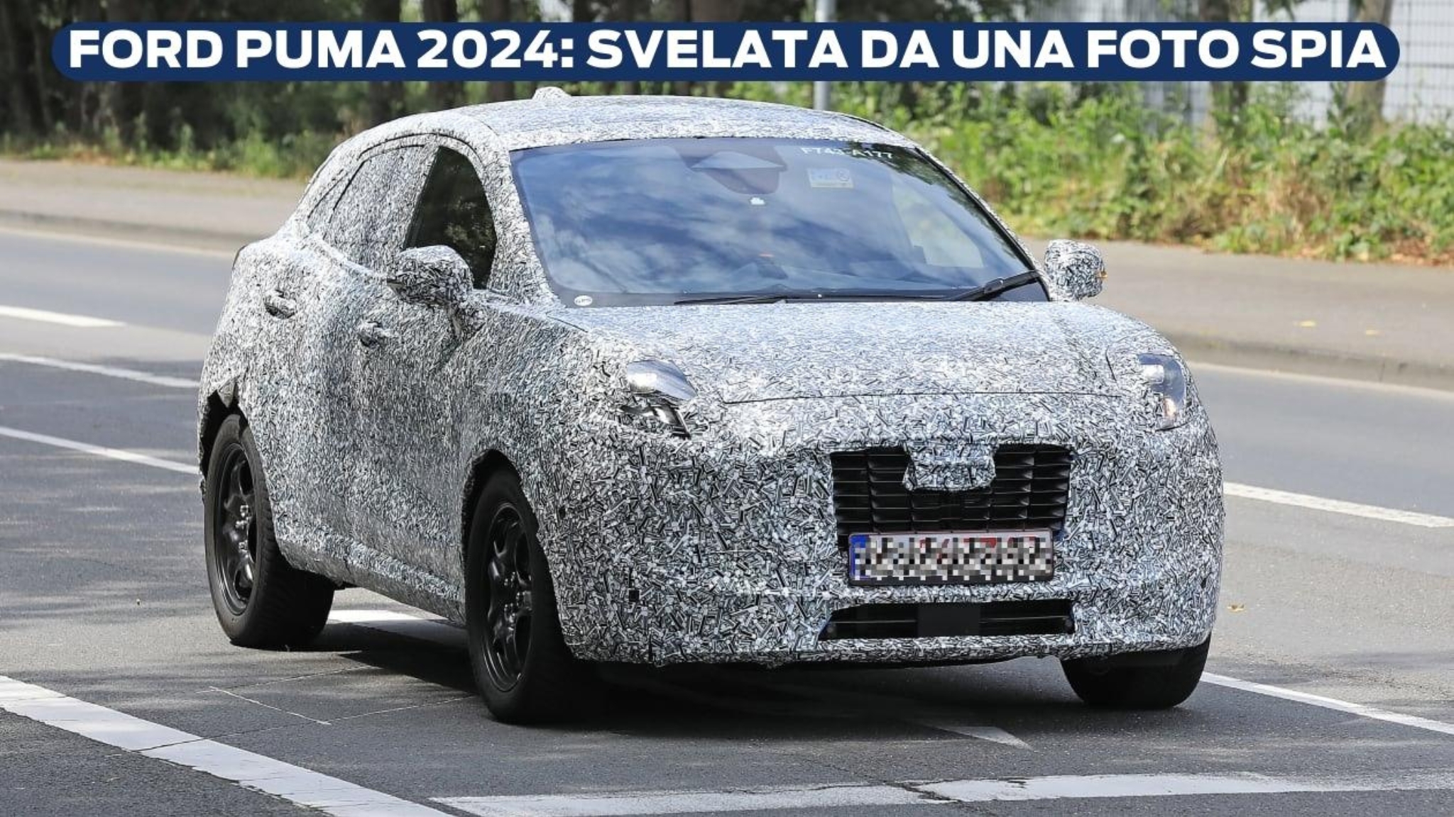 FORD PUMA 2024 SVELATA DA UNA FOTO SPIA