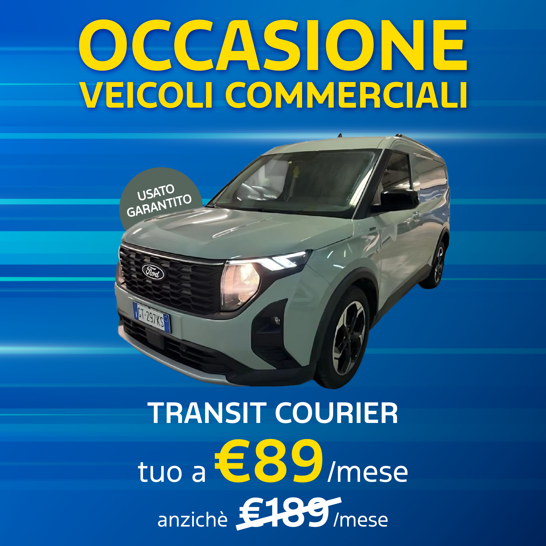 Ford Blubay Transit Courier Occasione Veicoli Commerciali Tua A 89 Al Mese