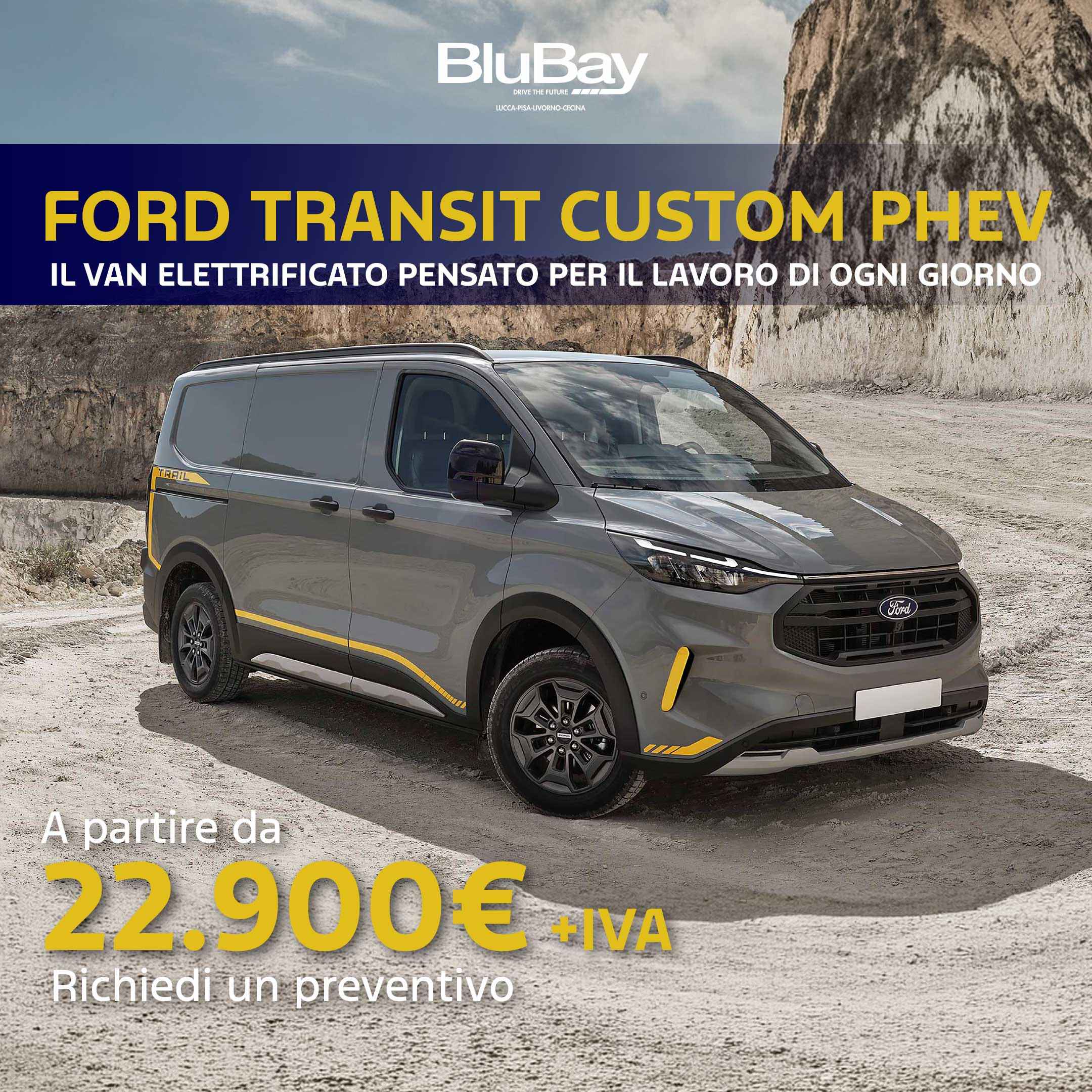 Ford Transit Custom PHEV A Partire Da 22900 Più IVA