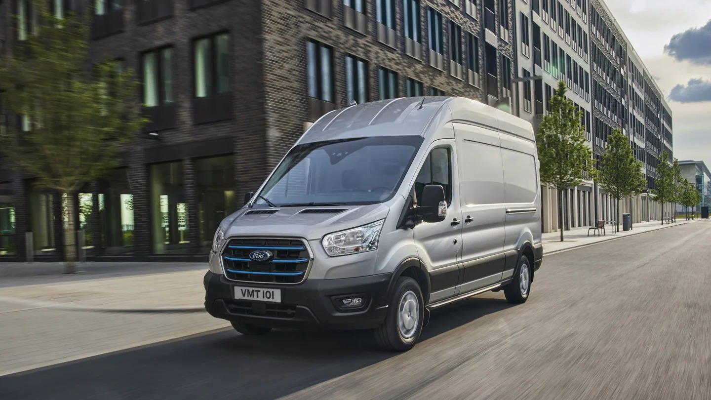 Ford Eu E Transit Shot 01B V363 Etransit Front 3 4 Dynamic 16X9 2160X1215 Jpg Renditions Extra Large