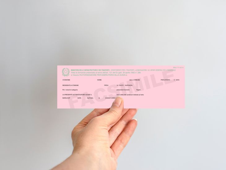 Foglio Rosa Patente B