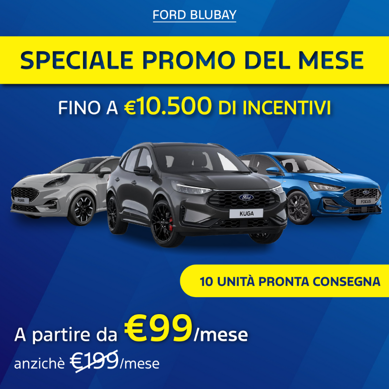 Speciale Pronta Consegna Ford Kuga, Puma E Focus