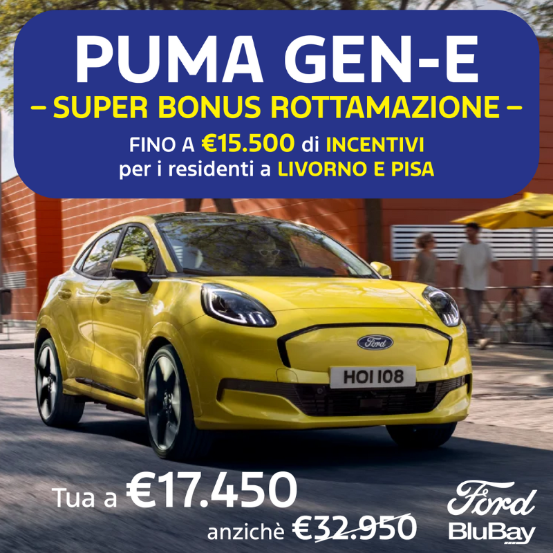 Super Bonus Rottamazione Ford Puma Gen E Da €17.450